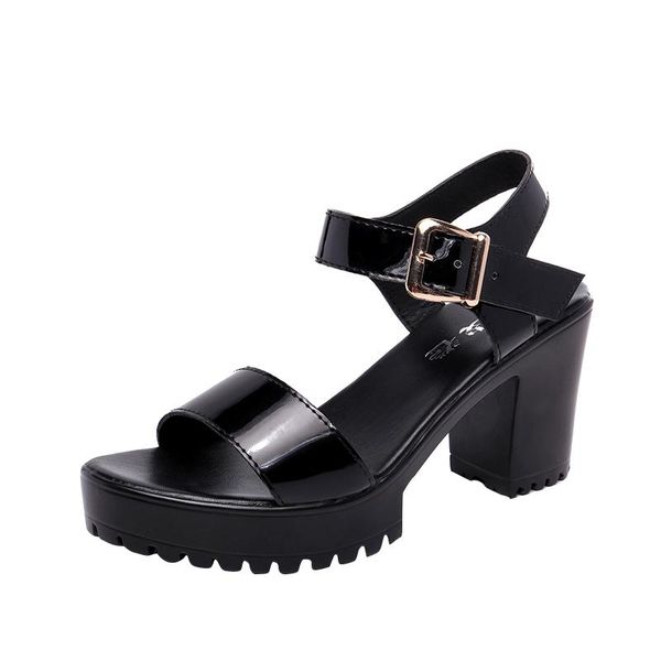 dress shoes 2021 female one-word buckles thick with waterproof platform versatile height soled runway high heels summer, Black
dress shoes 2021 female one-word buckles thick with waterproof platform versatile height soled runway high heels summer, Black