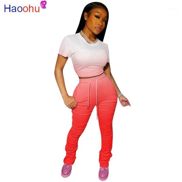 slim grandient sporty 2 piece sets women o neck short sleeve crop elastic waist drawstring bottom stacked fitness long pants two dress, White
slim grandient sporty 2 piece sets women o neck short sleeve crop elastic waist drawstring bottom stacked fitness long pants two dress, White