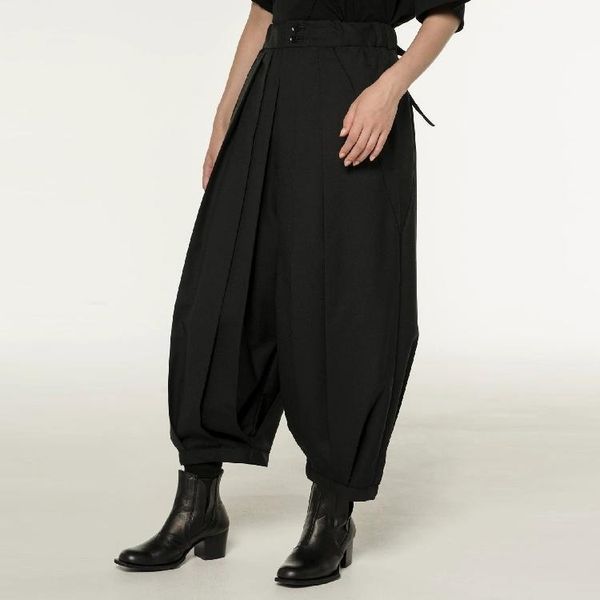 men's pants spring fashion personalized large size customizatio pleated closed casual wide-leg, Black
men's pants spring fashion personalized large size customizatio pleated closed casual wide-leg, Black
