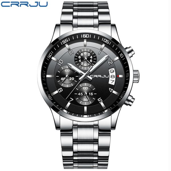 crrju 2214 mens fashion watches stainless steel watch date waterproof chronograph wristwatches metal band water resistance wristwatch, Slivery;brown
crrju 2214 mens fashion watches stainless steel watch date waterproof chronograph wristwatches metal band water resistance wristwatch, Slivery;brown