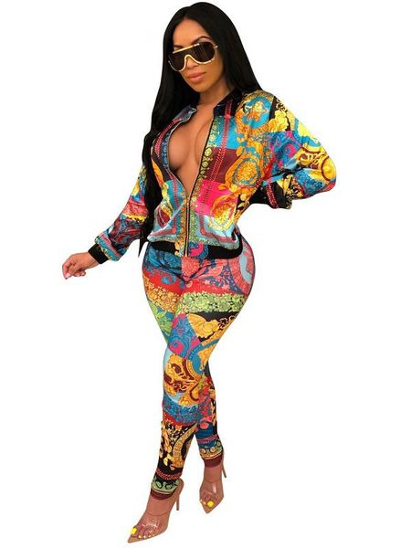 women fashion clothing 2 sets african print zipper v neck long sleeve jacket ladies two piece pant ethnic, Red
women fashion clothing 2 sets african print zipper v neck long sleeve jacket ladies two piece pant ethnic, Red
