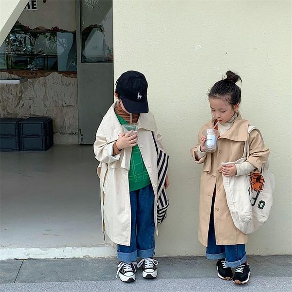 coat boys and girls korean solid color long windbreaker 2021 autumn, Blue;gray
coat boys and girls korean solid color long windbreaker 2021 autumn, Blue;gray