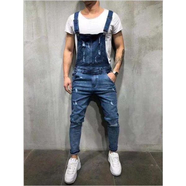 men's jeans ripped jumpsuits hi street distressed denim bib overalls for man suspender pants size, Blue
men's jeans ripped jumpsuits hi street distressed denim bib overalls for man suspender pants size, Blue