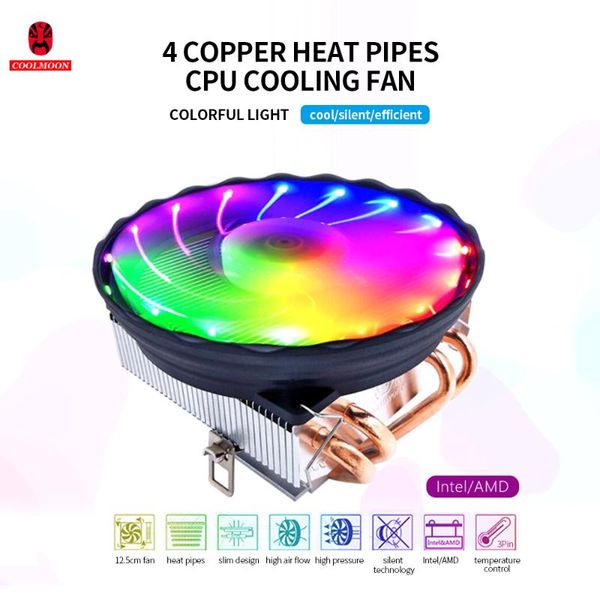 fans & coolings cpu cooler 4 copper heat pipes 3pin colorful cooling fan replacement for intel lga 775/1150/1155/1156/1151/1366 am2/3/4 fm1/
fans & coolings cpu cooler 4 copper heat pipes 3pin colorful cooling fan replacement for intel lga 775/1150/1155/1156/1151/1366 am2/3/4 fm1/