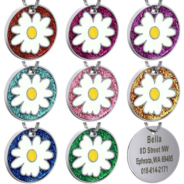 dog tag,id card personalized cat id tag anti-lost pet name engraving dogs nameplate accessorie for collar necklace with flower
dog tag,id card personalized cat id tag anti-lost pet name engraving dogs nameplate accessorie for collar necklace with flower