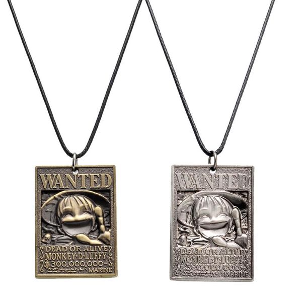 pendant necklaces animation one piece wanted poster necklace figure pendants vintage alloy for women&men gifts 10pcs/lot, Silver
pendant necklaces animation one piece wanted poster necklace figure pendants vintage alloy for women&men gifts 10pcs/lot, Silver