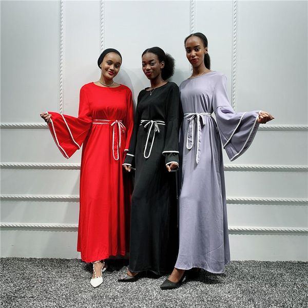 casual dresses fashion double layer bell sleeve african dress muslim girl abaya, Black;gray
casual dresses fashion double layer bell sleeve african dress muslim girl abaya, Black;gray