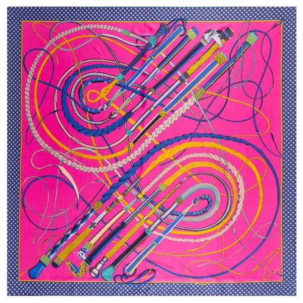 scarves 130cm horsewhip big handkerchief scarf twill 100% silk square women kerchief for ladies shawl echarp, Blue;gray