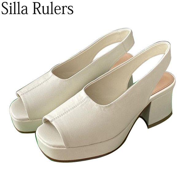 slippers runway peep toe thick sole summer sandals women genuine leather slingback woman high platform shoes, Black
slippers runway peep toe thick sole summer sandals women genuine leather slingback woman high platform shoes, Black