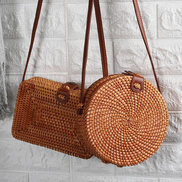 storage baskets all- ins rattan bag, hand-woven one-shoulder beach round cross-body bag box lid
storage baskets all- ins rattan bag, hand-woven one-shoulder beach round cross-body bag box lid