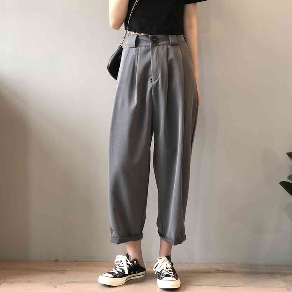 loose ol streetwear femme straight pants chic gentle fashion slim all match large size casual trousers 210421, Black;white
loose ol streetwear femme straight pants chic gentle fashion slim all match large size casual trousers 210421, Black;white