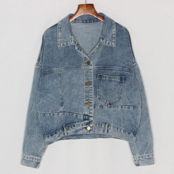 women's jackets vintage washed denim jacket women harajuku oversized loose long sleeve short jeans coat female casual student outerwear, Black;brown
women's jackets vintage washed denim jacket women harajuku oversized loose long sleeve short jeans coat female casual student outerwear, Black;brown