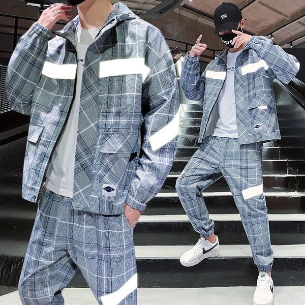men's tracksuits men sportswear set hooded jacket sweatshirt+pants baseball sporting suit two piece male hip hop reflective tracksuit c, Gray
men's tracksuits men sportswear set hooded jacket sweatshirt+pants baseball sporting suit two piece male hip hop reflective tracksuit c, Gray