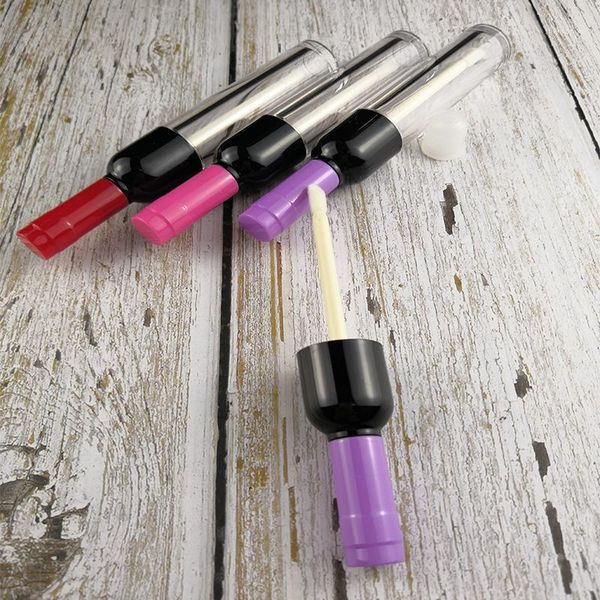 5ml empty clear red wine bottle lip gloss tube container cosmetic plastic diy refillable bottles
5ml empty clear red wine bottle lip gloss tube container cosmetic plastic diy refillable bottles