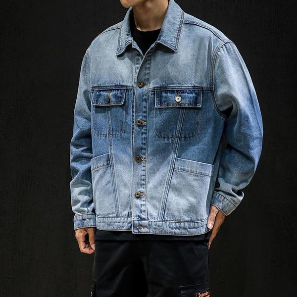 men's jackets autumn denim jacket casual loose jeans fashion zipper big pocket clothing, Black;brown
men's jackets autumn denim jacket casual loose jeans fashion zipper big pocket clothing, Black;brown