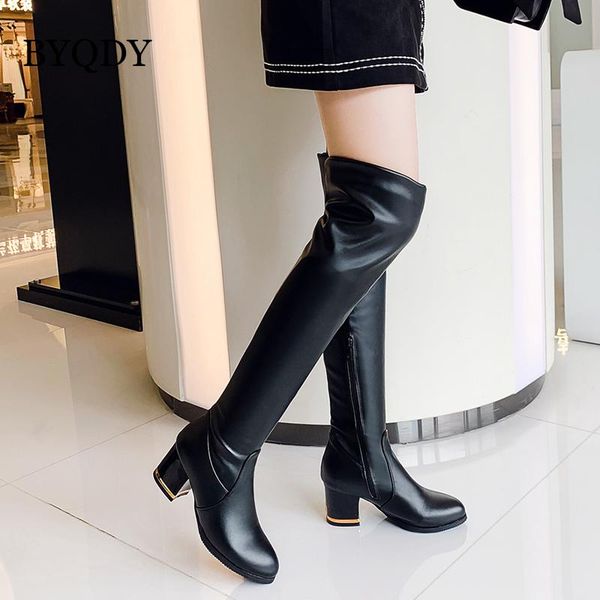 boots byqdy fashion over knee women thigh high side zip low chunky heels pu leather shoes botines mujer large size 34-46 winter, Black
boots byqdy fashion over knee women thigh high side zip low chunky heels pu leather shoes botines mujer large size 34-46 winter, Black