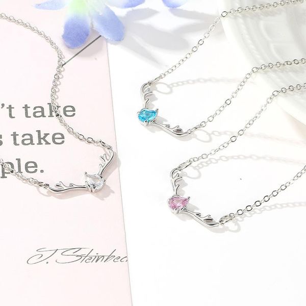 pendant necklaces christmas elk horn clear blue pink drop-shaped crystal vivid starry bling pendants silver plated for women
pendant necklaces christmas elk horn clear blue pink drop-shaped crystal vivid starry bling pendants silver plated for women