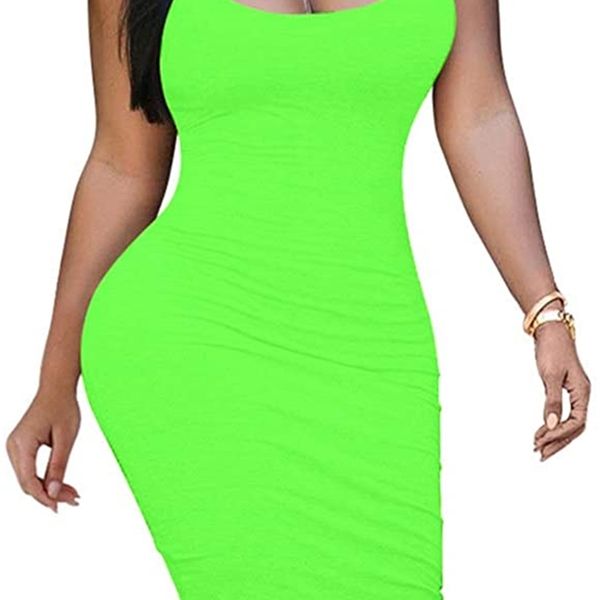brand women's bodycon club tank dress basic midi party dresses clubwear, Black;gray
brand women's bodycon club tank dress basic midi party dresses clubwear, Black;gray