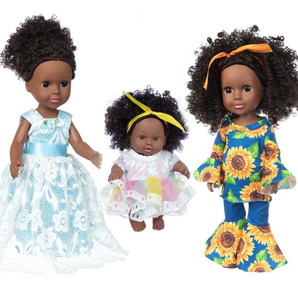 Kids Imitation Black Skin Doll Accompany Toy African Baby Doll Rebirth Doll Explosion Head Enamelled Toy Gift For Girl
Kids Imitation Black Skin Doll Accompany Toy African Baby Doll Rebirth Doll Explosion Head Enamelled Toy Gift For Girl