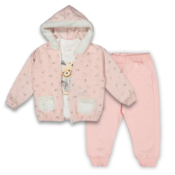 clothing sets seasonal baby girl plush and heart detailed triple set (3 pieces), White
clothing sets seasonal baby girl plush and heart detailed triple set (3 pieces), White