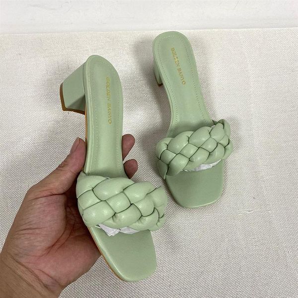 sandals women solid weave square heel sandal summer fashion thick high heels outdoor party slides ladies zapatillas de mujer, Black
sandals women solid weave square heel sandal summer fashion thick high heels outdoor party slides ladies zapatillas de mujer, Black