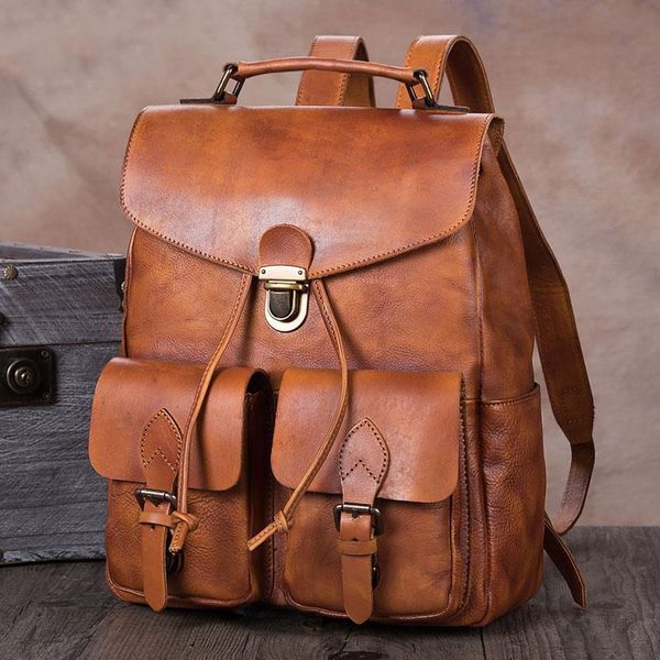 backpack men's handmade leather lapbag men schoolbag travel backpacks first layer cowhide retro large capacity leisure male
backpack men's handmade leather lapbag men schoolbag travel backpacks first layer cowhide retro large capacity leisure male