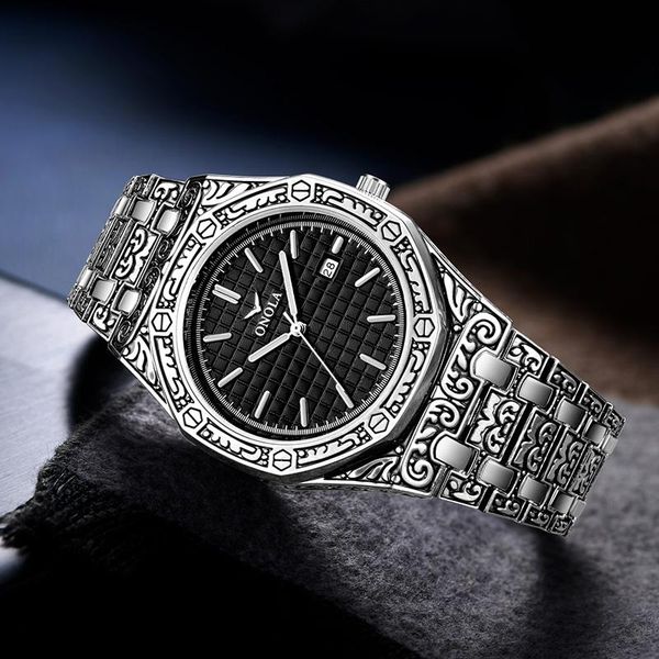 wristwatches watch men luxury onola business quartz wristwatch stainless steel watchband waterproof clock gift for reloj hombre, Slivery;brown
wristwatches watch men luxury onola business quartz wristwatch stainless steel watchband waterproof clock gift for reloj hombre, Slivery;brown