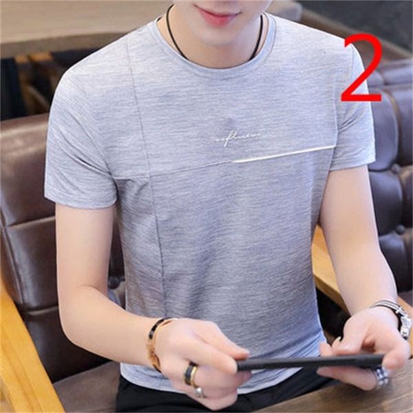 men's t-shirts short-sleeved t-shirt round neck embroidery youth cotton and linen thin section casual slim shirt 7sp0, White;black
men's t-shirts short-sleeved t-shirt round neck embroidery youth cotton and linen thin section casual slim shirt 7sp0, White;black