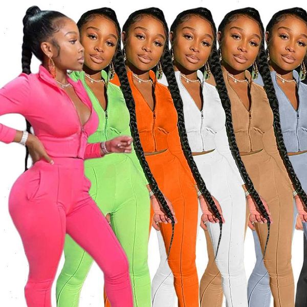 casual sportsuit two pieces womens tracksuits set front zipper short coat long pants with pocket has stretch autumn clothes for, Gray
casual sportsuit two pieces womens tracksuits set front zipper short coat long pants with pocket has stretch autumn clothes for, Gray