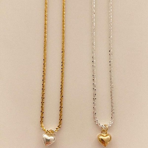 pendant necklaces origin summer statement metal love heart necklace for women trendy twist rope chain contrast color jewellery, Silver
pendant necklaces origin summer statement metal love heart necklace for women trendy twist rope chain contrast color jewellery, Silver