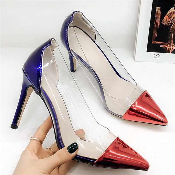 dress shoes 2021 transparent women pointed toe pumps heels stiletto patent leather for ladies, Black
dress shoes 2021 transparent women pointed toe pumps heels stiletto patent leather for ladies, Black