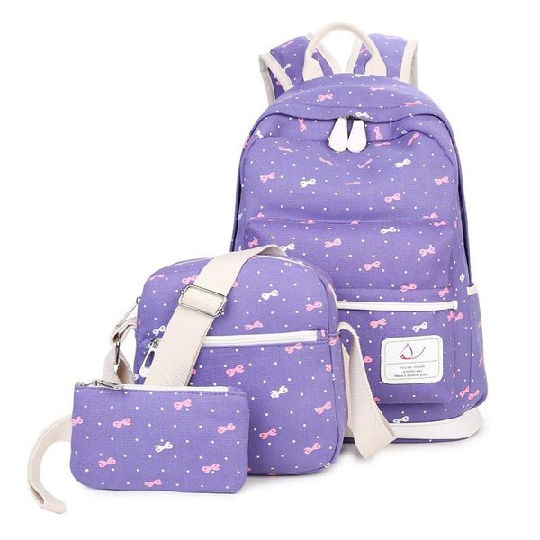 fashion bow printing women canvas 3pcs/set school backpacks college schoolbag for teen girl boys rucksack moclila shoulder bag bags
fashion bow printing women canvas 3pcs/set school backpacks college schoolbag for teen girl boys rucksack moclila shoulder bag bags