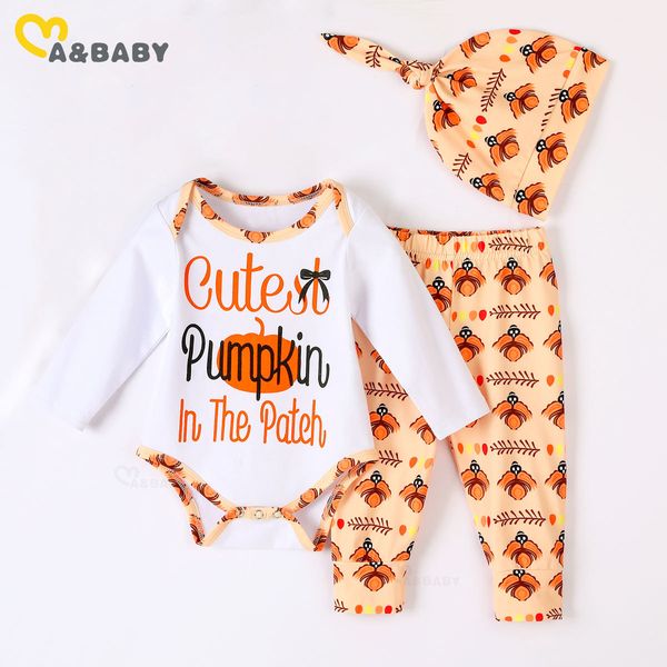 0-24m halloween born infant baby boy girl clothes set letter pumpkin romper pants hat 210515, White
0-24m halloween born infant baby boy girl clothes set letter pumpkin romper pants hat 210515, White