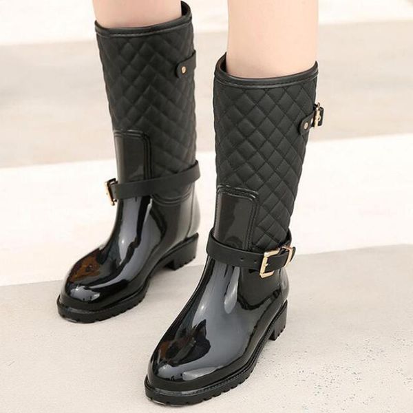 boots fashion rubber warm shoes plaid casual ladies rain water in the tube women's sy994, Black
boots fashion rubber warm shoes plaid casual ladies rain water in the tube women's sy994, Black