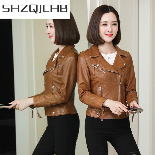 women's leather & faux shzq 100% genuine jacket women clothes 2021 korean montone biker real sheepskin coat female short hiver sd3365, Black
women's leather & faux shzq 100% genuine jacket women clothes 2021 korean montone biker real sheepskin coat female short hiver sd3365, Black