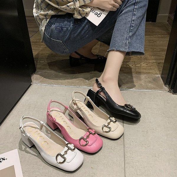 dress shoes one word buckle thick with gentle wind women's sandals low-heeled sweet small leather single trend, Black
dress shoes one word buckle thick with gentle wind women's sandals low-heeled sweet small leather single trend, Black
