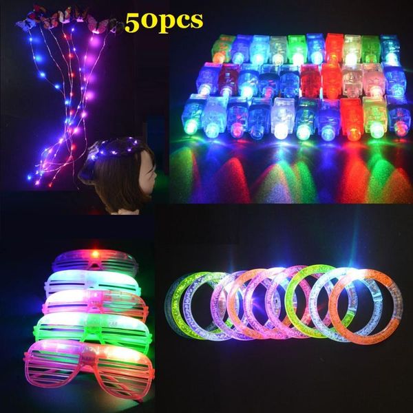 party decoration glow in the dark supplies,10 bracelet ,4 glasses,6 led hair styling tools ,30 finger lights
party decoration glow in the dark supplies,10 bracelet ,4 glasses,6 led hair styling tools ,30 finger lights
