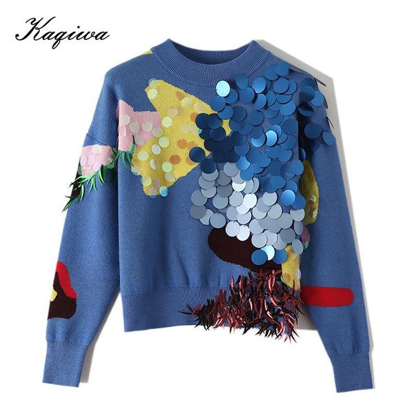 women's sweaters heavy industry sequin tassel color sweater 2021 spring and autumn fashion short round neck long sleeve knitted pullove, White;black
women's sweaters heavy industry sequin tassel color sweater 2021 spring and autumn fashion short round neck long sleeve knitted pullove, White;black
