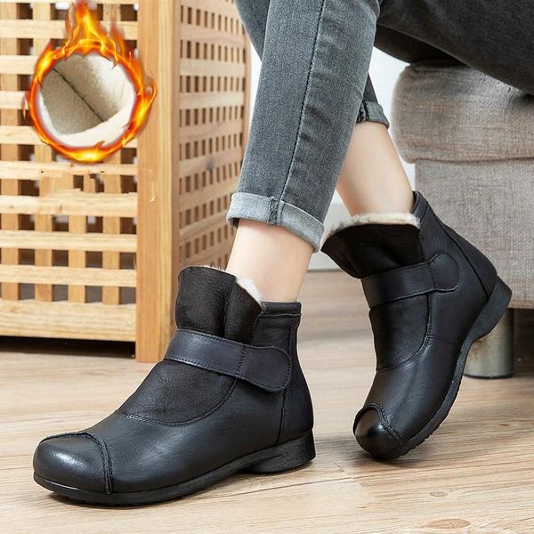 boots yourseason 2021 winter ladies genuine leather hook loop round toe flat with sewing handmade women vintage platform shoes, Black
boots yourseason 2021 winter ladies genuine leather hook loop round toe flat with sewing handmade women vintage platform shoes, Black