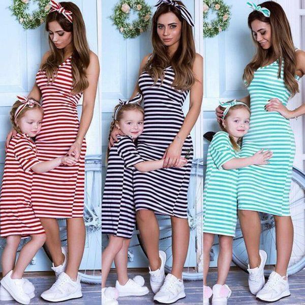 casual dresses mother daughter dress family matching outfits short sleeve stripe summer girl women boho loose sundress clothes, Black;gray
casual dresses mother daughter dress family matching outfits short sleeve stripe summer girl women boho loose sundress clothes, Black;gray