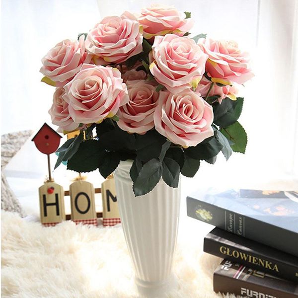 decorative flowers & wreaths artificial silk 1 bunch french rose floral bouquet fake flower arrange table 10 head wedding decor party access
decorative flowers & wreaths artificial silk 1 bunch french rose floral bouquet fake flower arrange table 10 head wedding decor party access
