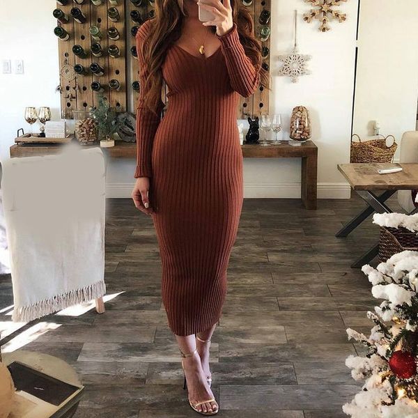 elegant style fashion vintage slim knitted bodycon long sleeve dress sweater women spring noodles elastic winter vestido casual dresses, Black;gray
elegant style fashion vintage slim knitted bodycon long sleeve dress sweater women spring noodles elastic winter vestido casual dresses, Black;gray