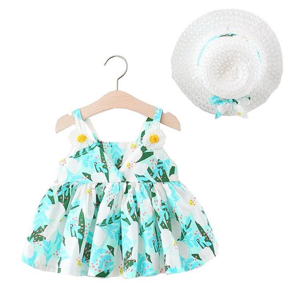 girl's dresses summer baby girls dress with hat cotton floral casual toddler outfits children kids clothes, Red;yellow
girl's dresses summer baby girls dress with hat cotton floral casual toddler outfits children kids clothes, Red;yellow