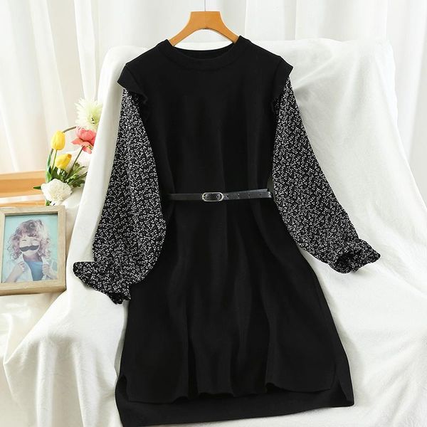 casual dresses guuzyuviz vintage floral o-neck with sashes knitted dress women korean harajuk long sleeve, Black;gray
casual dresses guuzyuviz vintage floral o-neck with sashes knitted dress women korean harajuk long sleeve, Black;gray