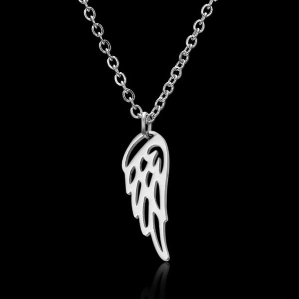 pendant necklaces rinhoo 1pc handmade silver color stainless steel angel wing necklace for women's fashion jewelry gift
pendant necklaces rinhoo 1pc handmade silver color stainless steel angel wing necklace for women's fashion jewelry gift