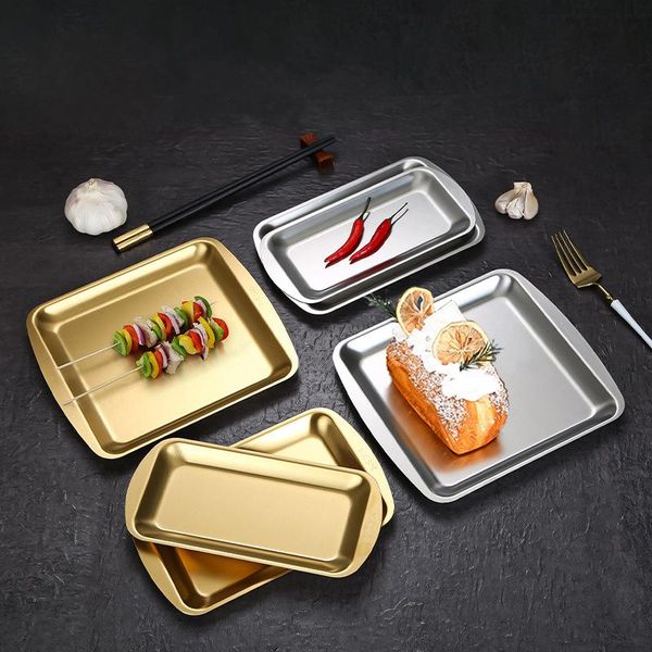 stainless steel household rectangle pastry storage trays bbq dessert snack pans plate dish restaurant kitchen accessories & organizatio orga 
stainless steel household rectangle pastry storage trays bbq dessert snack pans plate dish restaurant kitchen accessories & organizatio orga