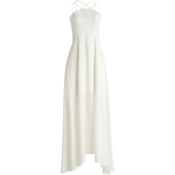 white red solid chiffon strap cross backless fit and flare maxi long dress elegant summer empire sleeveless d0587 210514, Black;gray
white red solid chiffon strap cross backless fit and flare maxi long dress elegant summer empire sleeveless d0587 210514, Black;gray
