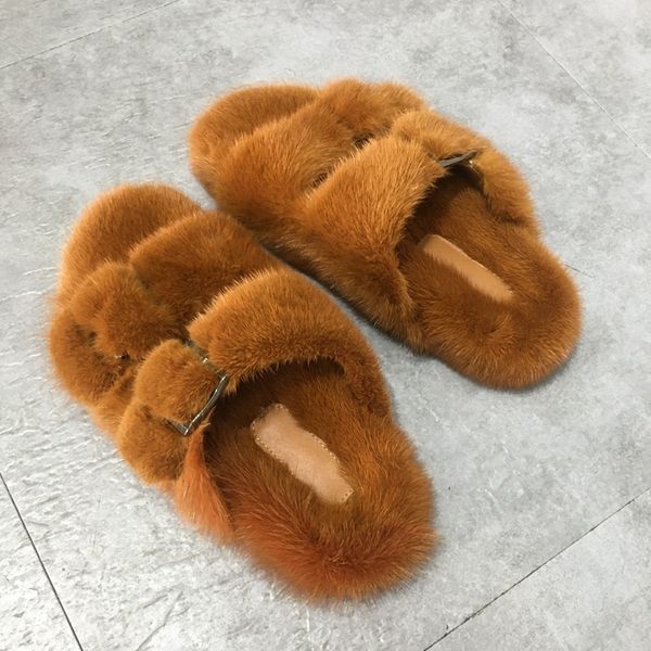 Mink Fur Slippers Thick Soled Womens 2021 New Winter Outdoor Fashion Anti Slip Luxury Female Furry Real Mink Fur Slippers, Beige
Mink Fur Slippers Thick Soled Womens 2021 New Winter Outdoor Fashion Anti Slip Luxury Female Furry Real Mink Fur Slippers, Beige