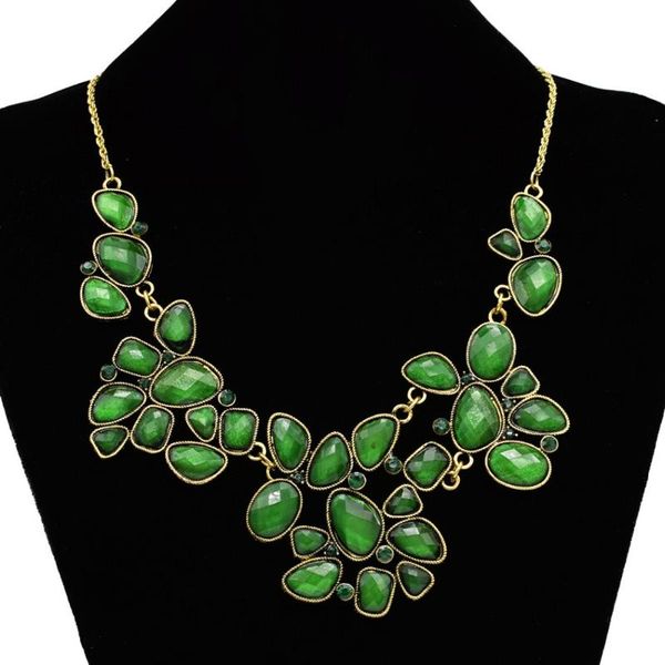 chokers fashion vintage bronze metal chains necklace acrylic resin gem flower choker charm statement party jewelry, Golden;silver
chokers fashion vintage bronze metal chains necklace acrylic resin gem flower choker charm statement party jewelry, Golden;silver