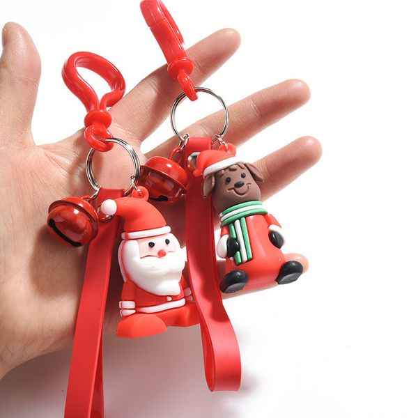 2021 fashion keychain new pvc soft plastic santa claus doll creative cute bag pendant car key chain, Silver
2021 fashion keychain new pvc soft plastic santa claus doll creative cute bag pendant car key chain, Silver